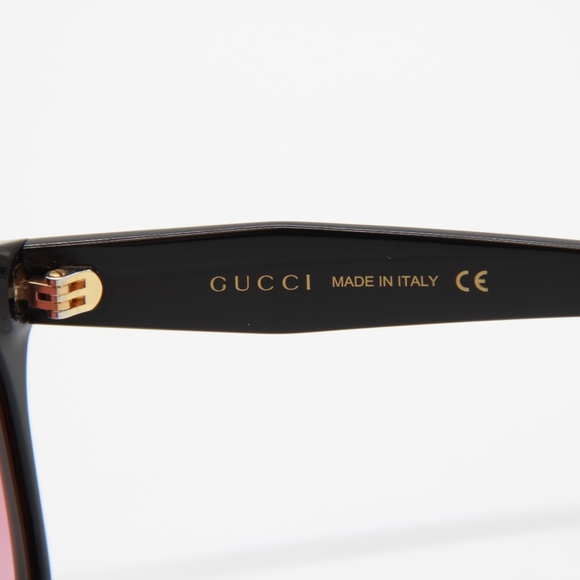 NEW GUCCI GG0800SA 002 BLACK RED CAT EYE SUNGLASSES GUCCI - Picture 10 of 13